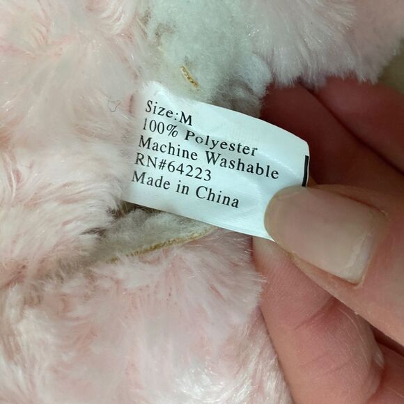 Dog Pet Coat Embroidered Jacket Medium Beige Suede Jacket Pink Fur Collar Fleece - Picture 6 of 11